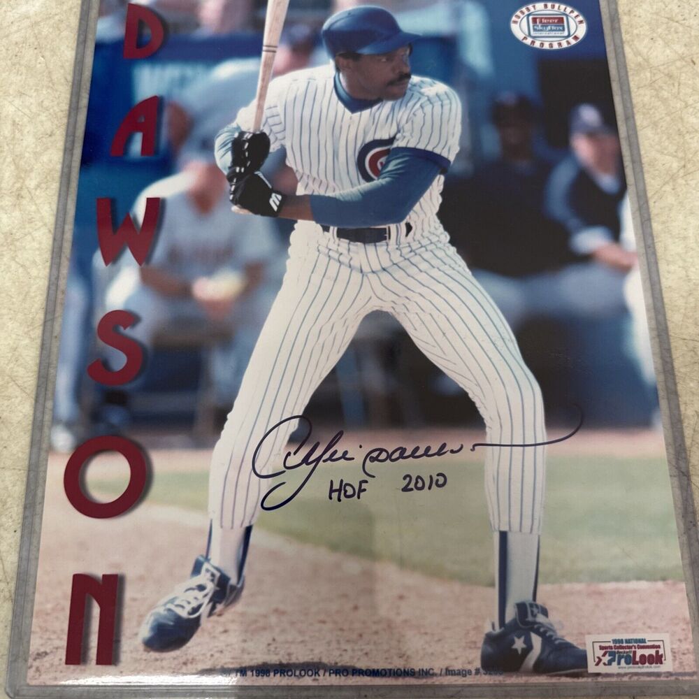 Andre Dawson Signed/Autographed Photo 8X10 Chicago Cubs HOF 1998 National